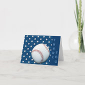 Danke Baseball Motif Mitteilungskarten (Vorderseite)