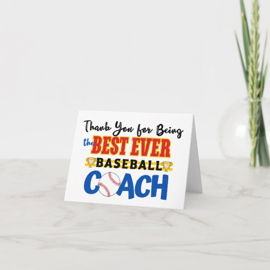 Danke Baseball-Trainer (Vorderseite)