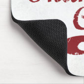 Danke Baseballtrainer Große Grunge Baseball Mousepad (Ecke)