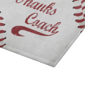 Danke Baseballtrainer Große Grunge Baseball Schneidebrett (Ecke)