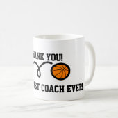 Danke Basketballtrainer-Kaffee-Tasse Kaffeetasse (VorderseiteRechts)