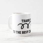 Danke Basketballtrainer Kaffeetasse (Vorderseite Links)