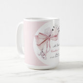 Danke Bautizo Mädchen Kaffeetasse (Vorderseite Links)