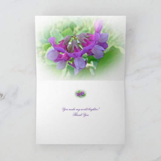 Danke Beach Pea Wildblume (Innenseite)