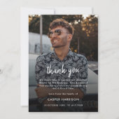 Danke, Beerdigung | Feiern der Lebensfotokarte Dankeskarte (Vorderseite)