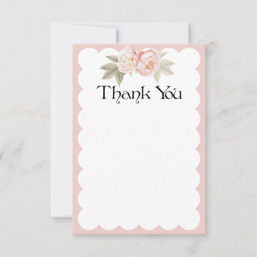 Danke beige Kamm-Muschelkarte der (Vorderseite)