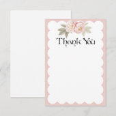 Danke beige Kamm-Muschelkarte der (Vorne/Hinten)