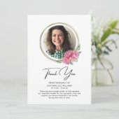 Danke Beileid Foto Beerdigung Bereavement (Stehend Vorderseite)