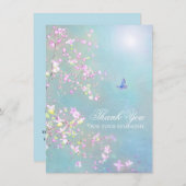 Danke Beileid Funerly Butterfly FOTO (Vorne/Hinten)