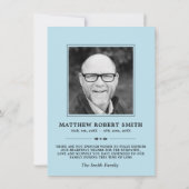 Danke Beileid Funerly Butterfly FOTO (Rückseite)