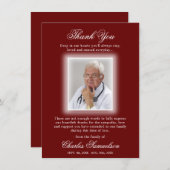 Danke Beileid RED BURGUNDY | FOTO (Vorne/Hinten)