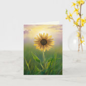Danke Beileid Sunflower Karte (Gelbe Blume)