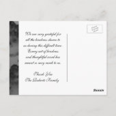 Danke | Beileidsbekundung | Lebensbaum Postkarte (Rückseite)