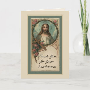 Danke Beileidsbekundung Sympathie Rosenkranz Jesus