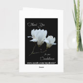 Danke Beileidweißmagnolien (Rückseite)