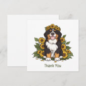 Danke Berner Sennenhund Sonnenblumenkrone (Vorne/Hinten)