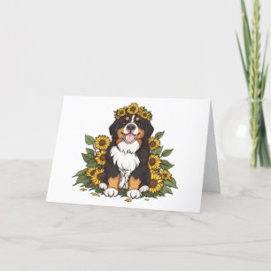 Danke Bernese Mountain Dog Sunflower Crown
