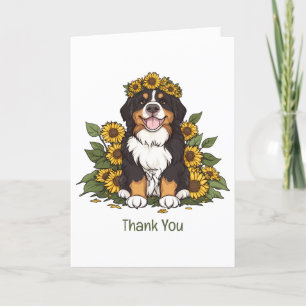 Danke Bernese Mountain Dog Sunflower Crown