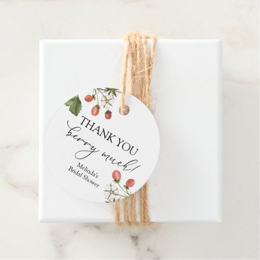 Danke, Berry Much Dusche Gevor Geschenkanhänger (Beispiel)