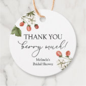 Danke, Berry Much Dusche Gevor Geschenkanhänger (Vorderseite)