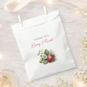 "Danke Berry Much" Strawberry Birthday Geschenktütchen (Ausgeschnitten)