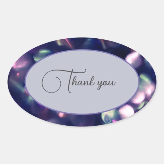 "Danke! Berry Sparkle Sticker (Vorderseite)