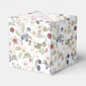 Danke Berry Sweet Brautparty Wild Berry Floral Geschenkschachtel (Rückseite)