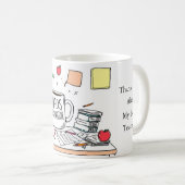 Danke Bester Lehrer Aller Zeiten Benutzerdefiniert Kaffeetasse (VorderseiteRechts)