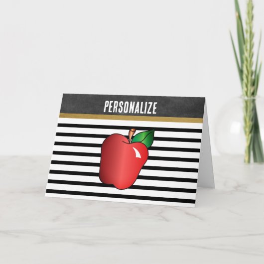 Danke - Bester Lehrer Karte (Vorderseite)