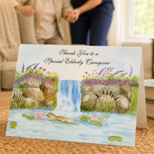 Danke Betreuerin/Betreuer Otter Woodland  Karte