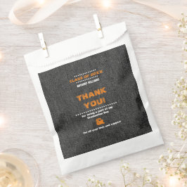 Danke. Black Denim Pattern Abschluss Geschenktütchen