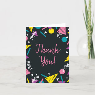 Danke, Black und Retro Dankeskarte