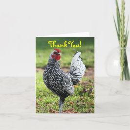 Danke, Blank, Rooster Dankeskarte