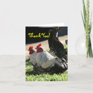 Danke, Blank, Rooster. Dankeskarte