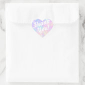 Danke! Blasen auf rosa Heftpflaster Herz-Aufkleber (Tasche)