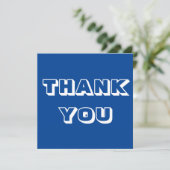Danke, blau weiß karte (Stehend Vorderseite)