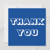 Danke, blau weiß karte (Vorderseite)
