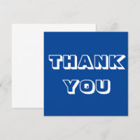 Danke, blau weiß