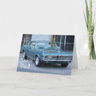 Danke blaue Puma-Automobilkarte