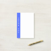 Danke blaues Weiß auf großem Post-it Klebezettel (Auf Schreibtisch)