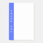 Danke blaues Weiß auf großem Post-it Klebezettel (Vorderseite)