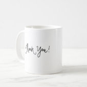 DANKE blonde Brötchen-Braut-langes rotes Mädchen Kaffeetasse (Vorderseite Links)