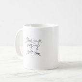 DANKE blondes Brötchen MOH Tassen-blonde Kaffeetasse (Vorderseite Links)