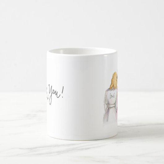 Danke blondes kaffeetasse (Mittel)