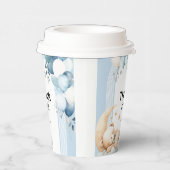 Danke Blue Boy Baby Dusche Pappbecher (Rechts)