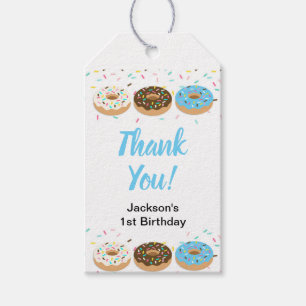 Danke Blue Donut Gastgeschenk Tags Geschenkanhänger
