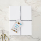Danke Blue Donut Gastgeschenk Tags Geschenkanhänger (Mit Garn)