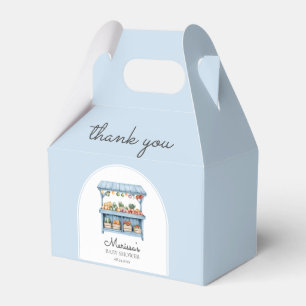 Danke Blue Farmers Market Baby Shower Geschenkschachtel