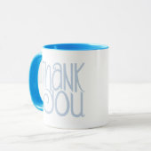 Danke Blue Tasse (Vorderseite Links)