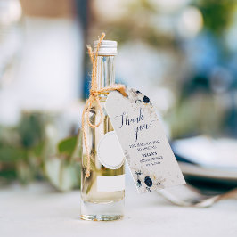 Danke Blue White Floral Bridal Geschenkanhänger